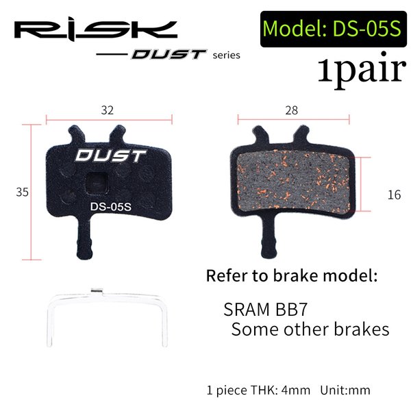 Brake Pad DUST DS 05S Avid BB7 Juicy 3 5 7 DISC SRAM KAMPAS REM CAKRAM
