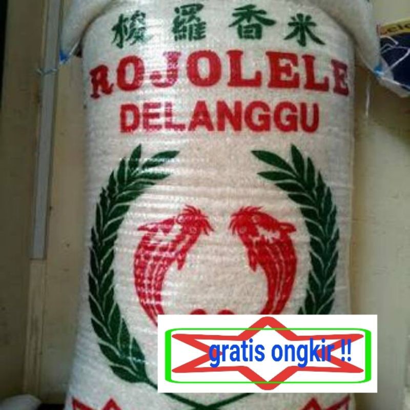 

Beras cap merek rojolele delanggu 20kg