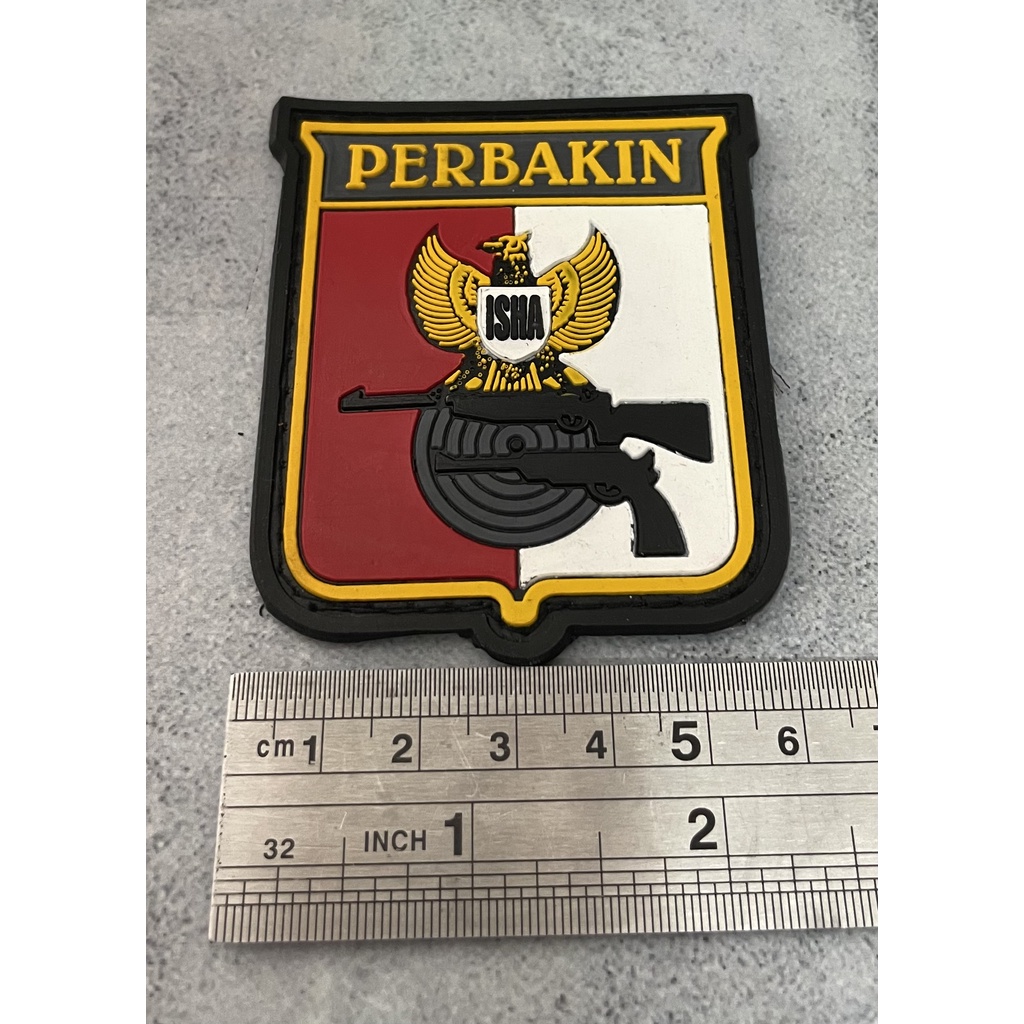 Patch Perbakin (Logo) - Patch Velcro Perbakin - Prepetan Perbakin Perisai - Velcro Karet