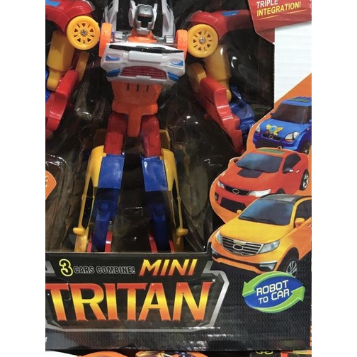 ♪ TOBOT MINI TRITAN XYZ 3 MOBIL GABUNG - TOBOT TRITAN ♠