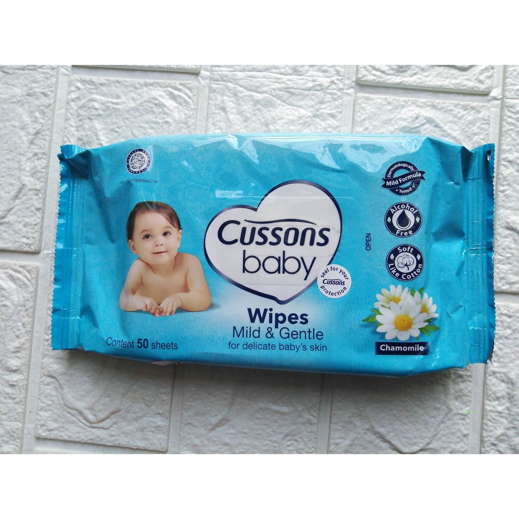 Cussons Tissue Baby Wipes Tisu Basah Bayi Isi 50 sheet