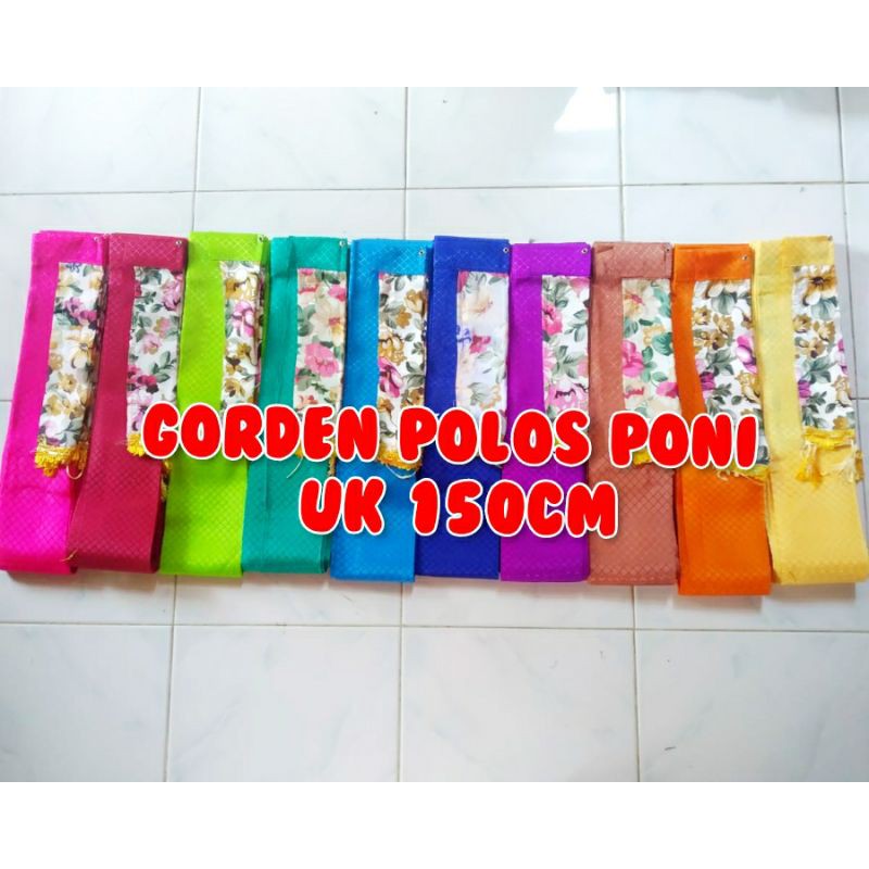 ❤ LENYS ❤ gorden polos uk 150cm / hordeng polos 1,5m /gordenponi/gordenpintu/gordenjendela