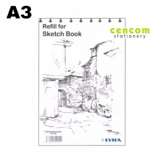 

Lyra Refill Sketch Book A3 / Isi Binder Sketch Book A3