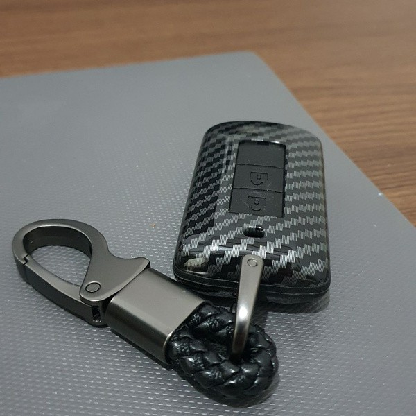 CESING CASE KUNCI XPANDER SARUNG KUNCI XPANDER CARBON SMARTKEY COVER KEY MITSUBISHI OUTLANDER PAJERO