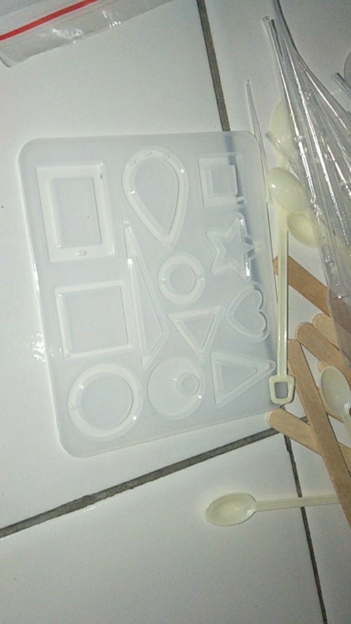 Inf Inf ✿ Cetakan Perhiasan / Anting / Kalung Bahan Silikon Akrilik Resin Diy