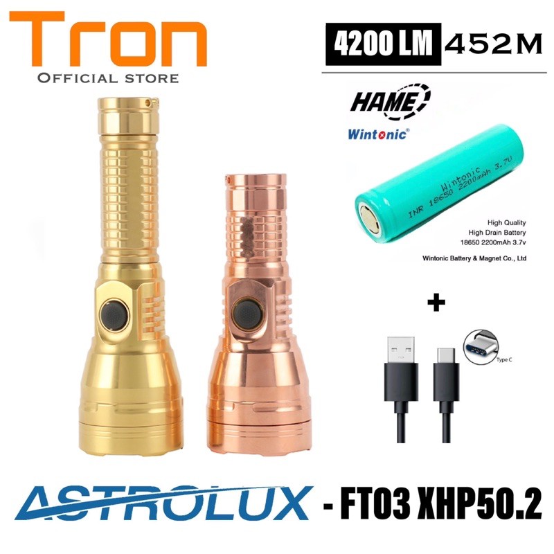 Astrolux FT03 Mini / Mateminco MT35 Mini-S Copper XHP50.2 4200 Lumens