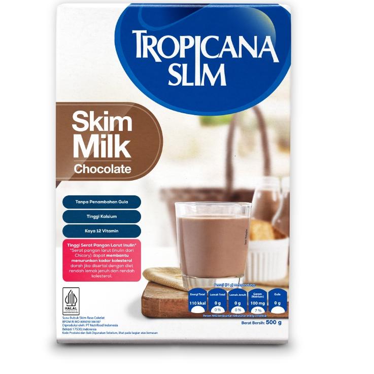 

[KODE 6ZJO7] Tropicana Slim Susu Skim Chocolate 500gr - Bantu Turunkan Kolesterol