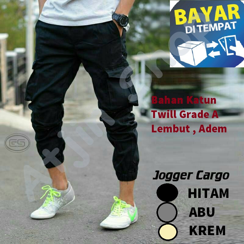 Celana Jogger Cargo Pria Korean Style 2021 /Celana Jogger Pria terbaru 2021 / Celana Jogger Pria