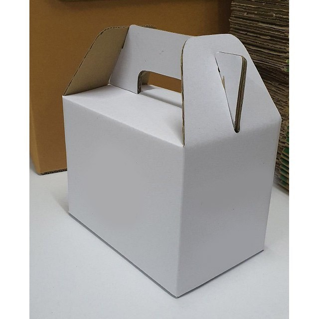 

KARDUS JINJING PUTIH HAMPERS BOX PACKAGING DUS TENTENG GIFTBOX 20x12x13 cm (10 PCS)