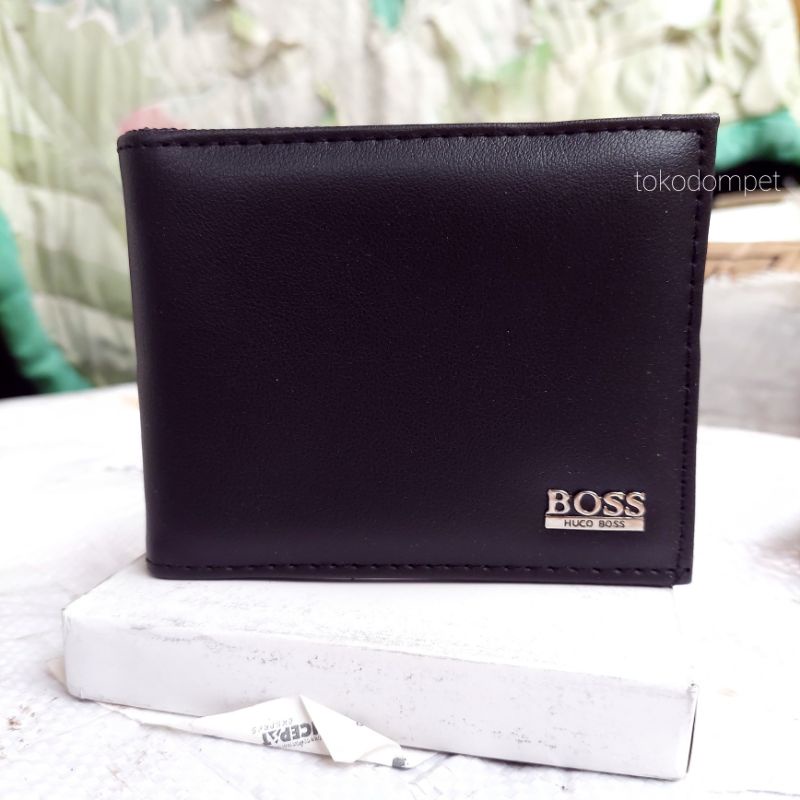 Dompet Pria Model Pendek HCB Lipat Branded Murah + Kotak