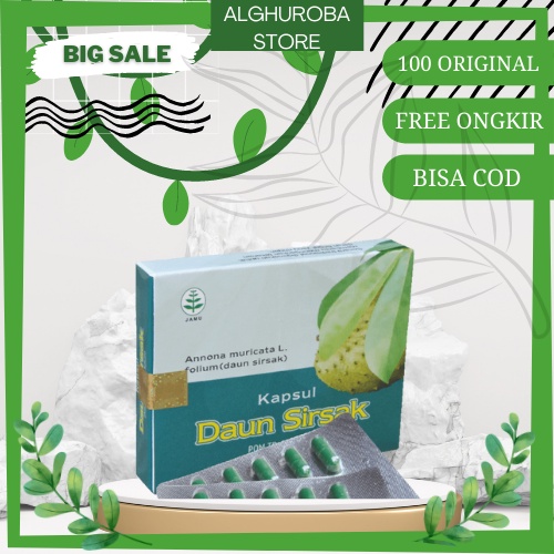 Obat Kanker Tumor Darah Tinggi Ekstrak Daun Sirsak Herbal Tazakka Original 20 Kapsul Blister.