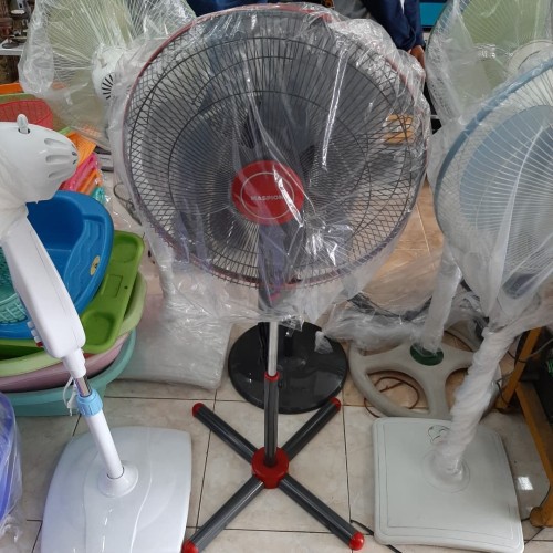 MASPION STAND FAN 16 EX 160 S KAKI SILANG KIPAS ANGIN BERDIRI  3 KECEPATAN