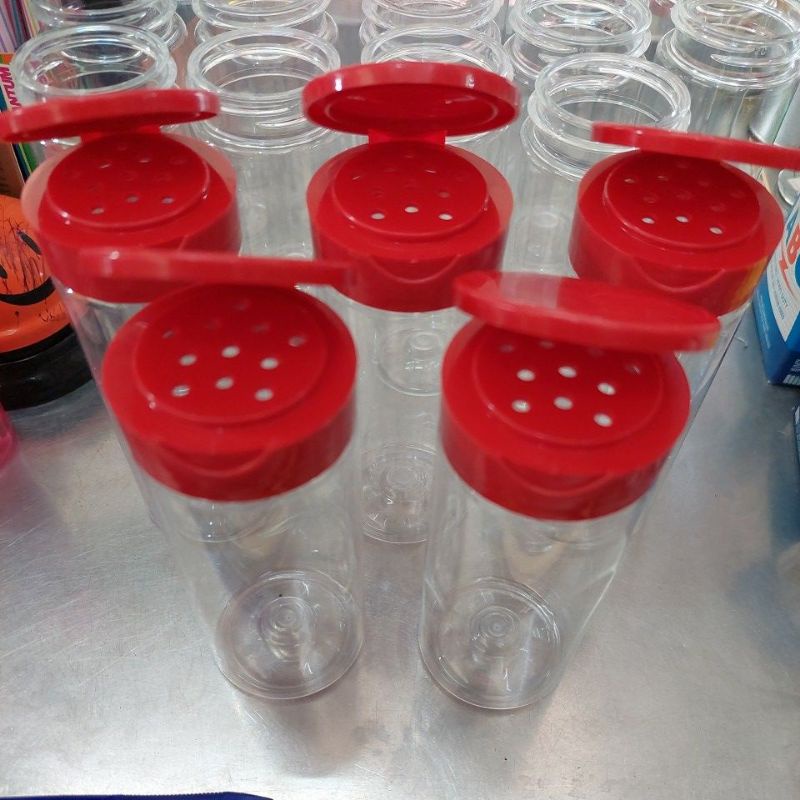 Toples bumbu LUBANG KECIL boncabe 140ml botol plastik kobe kormik 140 ml