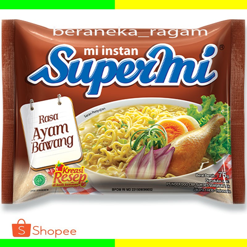 

SUPERMI MI INSTANT AYAM BAWANG 75 GRAM