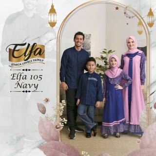  BAJU  SARIMBIT  KELUARGA ELFA 105 BY ETHICA  GAMIS KAGUMI 
