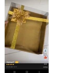 

✶ Kotak Hantaran Seserahan Mika Tempat Kue warna gold ✻
