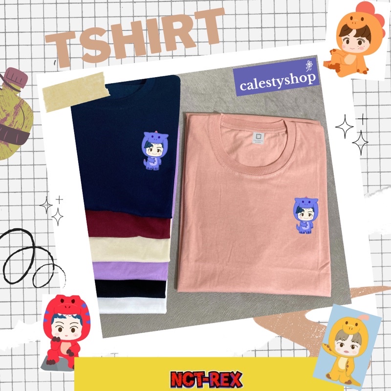 KAOS NCT DREAM CAFE / KAOS NCT CAFE / NCT DREAM CAFE TSHIRT / HOT SAUCE / NCT REX DINO / NCT-REX DIN