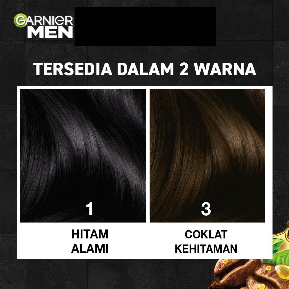 Garnier Men Shampoo Color (Pewarna Rambut Pria Semudah Shampoo)