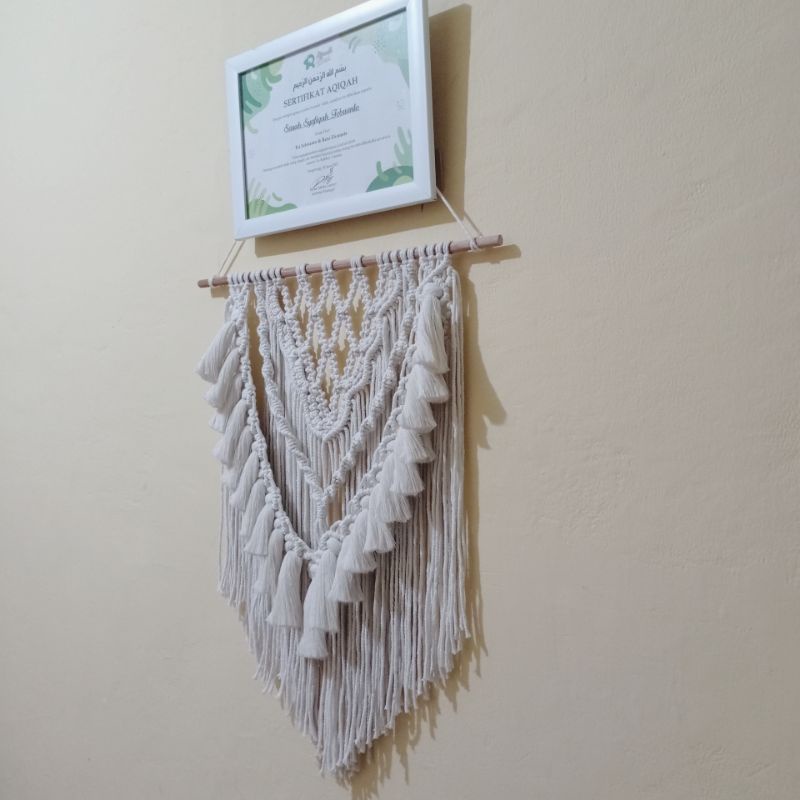 (Ready Stok) Macrame wall hanging / Hiasan dinding aesthetic / Room decoration