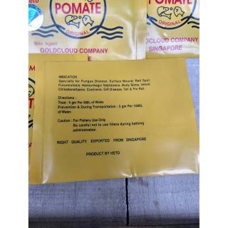 POMATE ASLI ORIGINAL obat jamur ikan hias koi,arwana dan mas koki