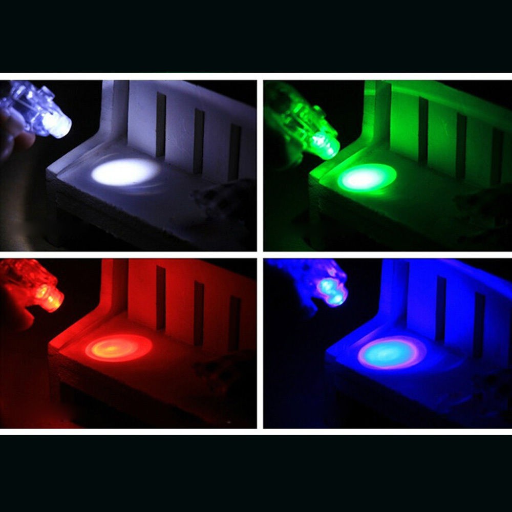 10pcs Cincin Lampu Led Laser Beam Untuk Dekorasi Pesta Dansa / Klub Malam