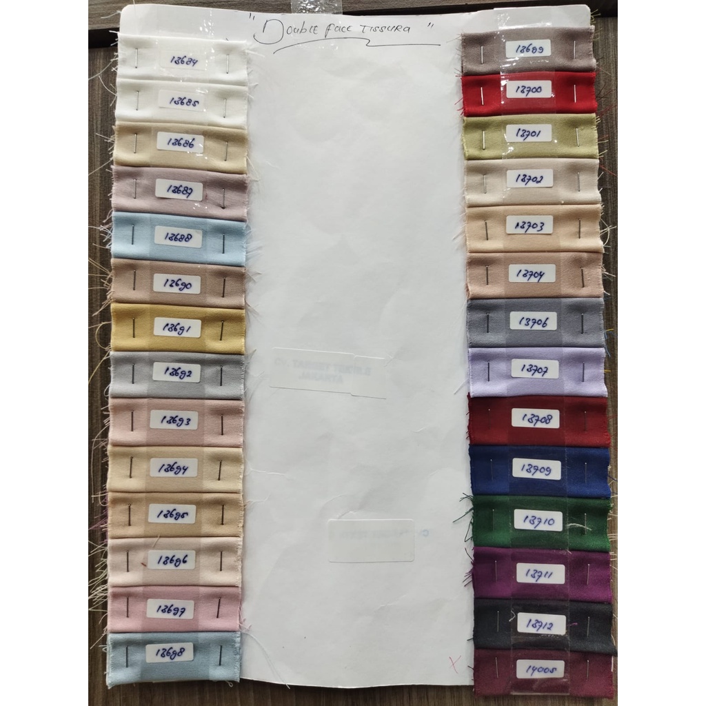 Satin Double Face Tissura/satin tissura/ double face silky/bahan satin tissura/bahan satin double face/kain polos tissura/kain silky tissura/