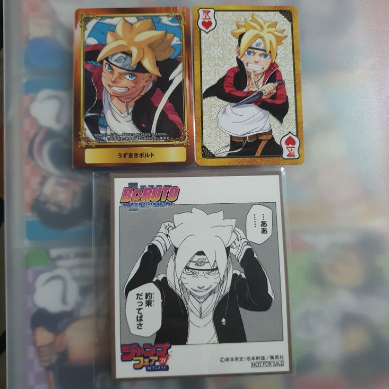 Set Jump Card + Shikishi dll Pekertasan offi anime merch animerch