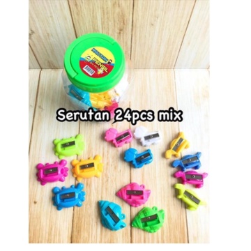 

RAUTAN/ SERUTAN PENCIL TOPLES isi 24 Warna Acak