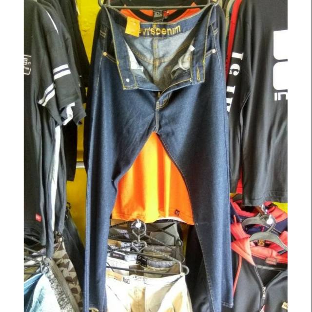 CeLana Jeans Levis Reguler Biru Dongker 28-38