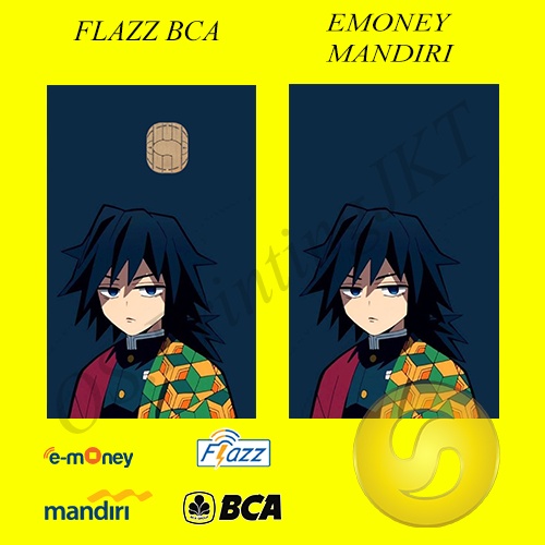 CUSTOM KARTU FLAZZ BCA GENERASI 2 ATAU EMONEY/SALDO 0 -KIMETSU NO YAIBA EDITION