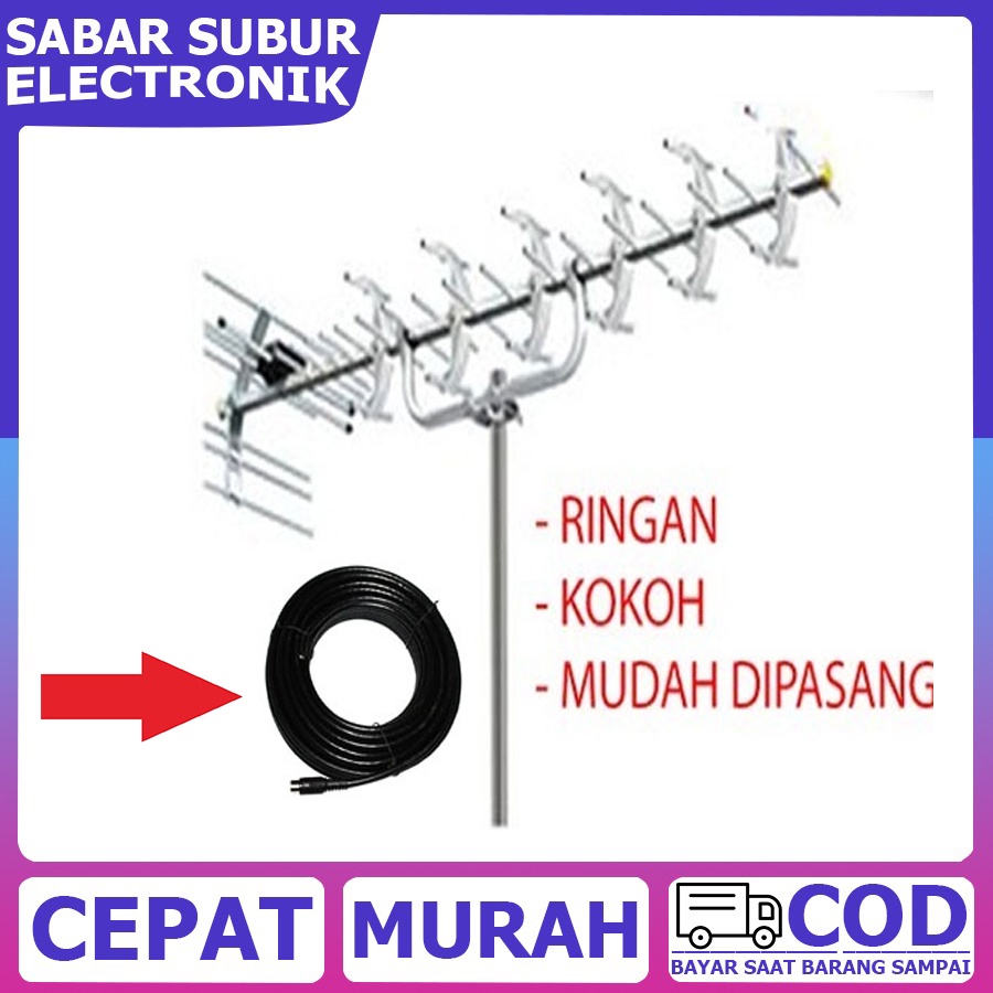 ANTENA DIGITAL/ANTENA LUAR DIGITAL PF HD-U25 SUPPORT DVBT2 100% PF ORII