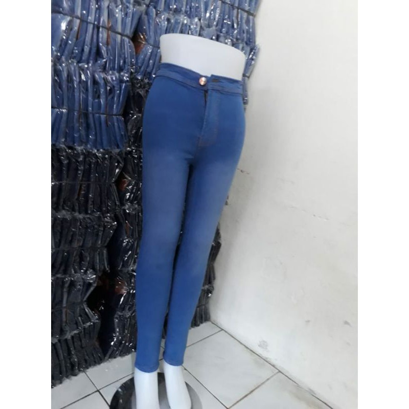 Celana jeans wanita Hight waist HW soft jeans pensil 27-34