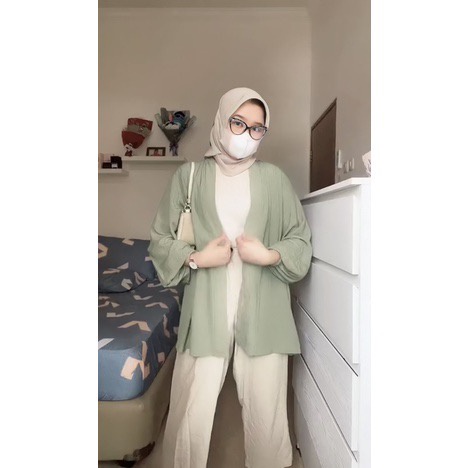 BEFAST - ZFS OOTD Cardigan ALUNA / LALUNEY SNOW SHEER CRADENZA / Cardigan Rajut Wanita / Outer kekinian Remaja Wanita / OOTD ala Korean Style Wanita / Cardigan Polos / Fashion Wanita Casual / Terbaru 2022 / Trendy