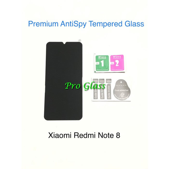 Xiaomi Redmi Note 8 Privacy Anti Spy / Antispy Premium Tempered Glass