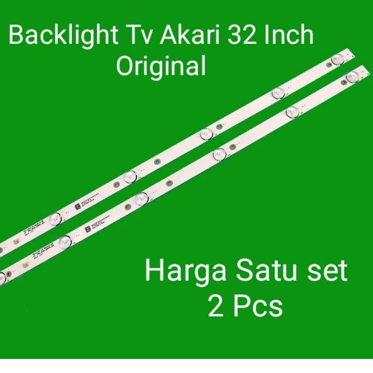 (Harga Diskon) Backlight Led Tv Akari 32 Inch Original 1 set (2 pcs) ➦ ➦