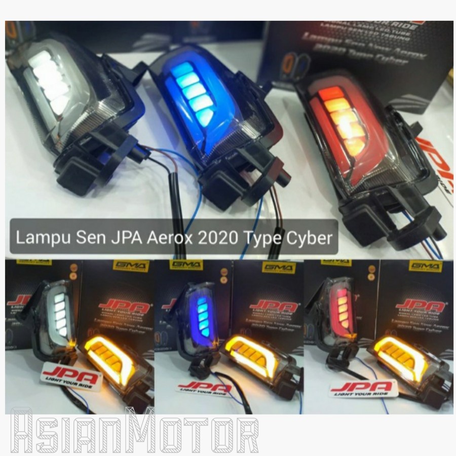 Lampu Sen Sein LED New Aerox Connected 2020 2021 JPA Sen Sein LED Lamp Motor Yamaha Aerox 2020 2021 Merk JPA Original