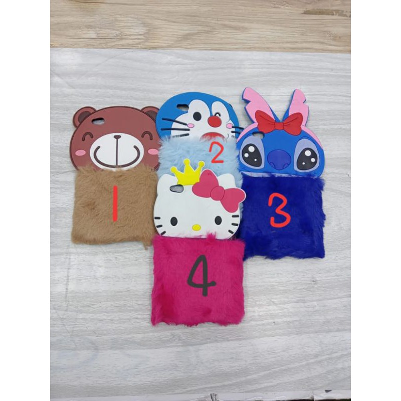 Case  xiaomi Redmi 4a Silikon 3D Bulu Fur Flurry Softcase Lucu ( BELI 1 GRATISSSSS 1)