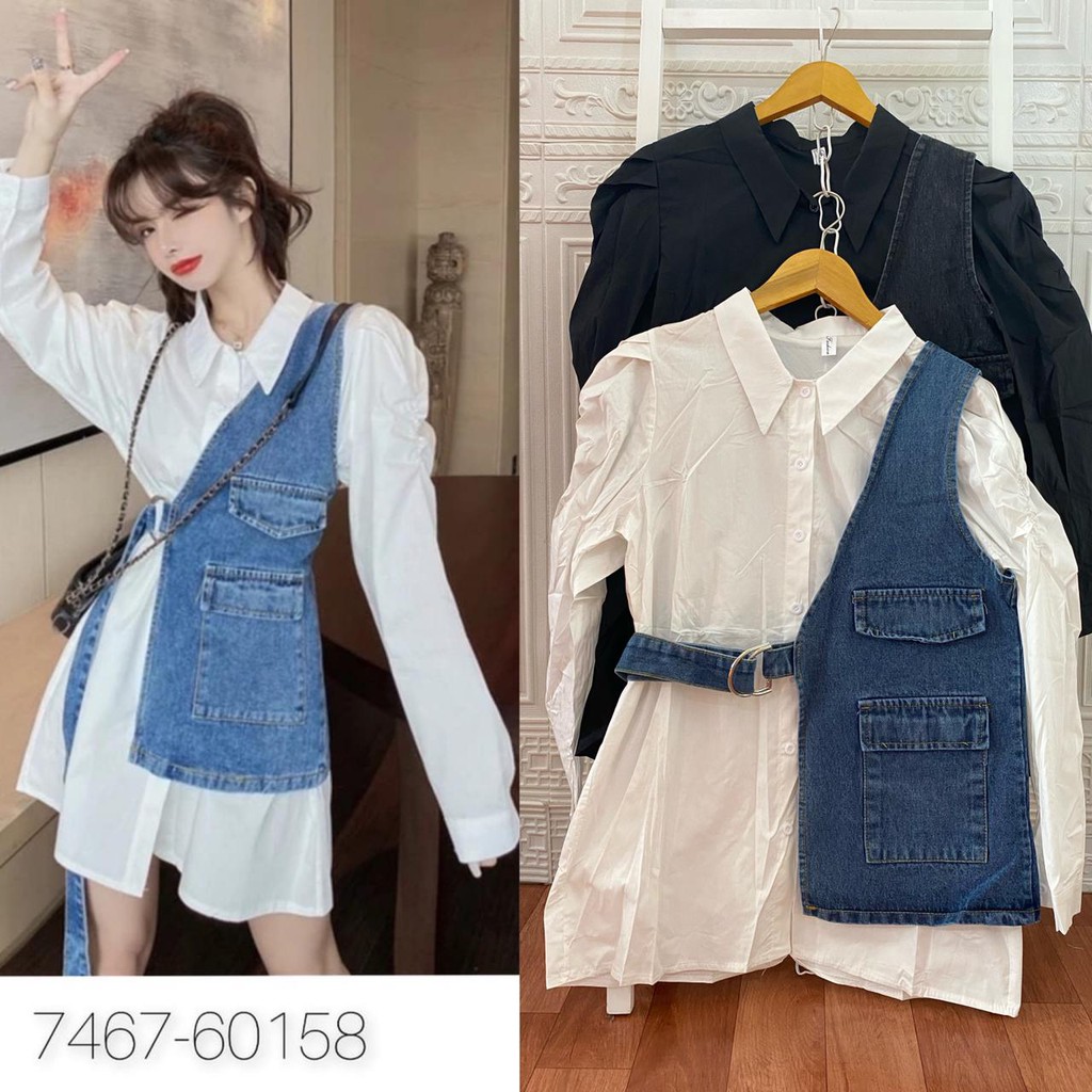 KEMEJA KATUN IMPORT MIX JEANS