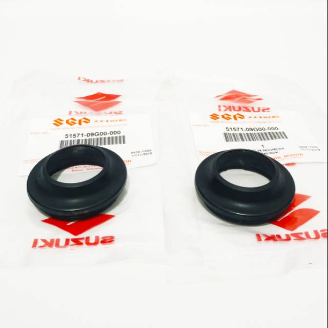 Seal Tutup Shock Depan Spin Skydrive Skywave Hayate 51571-09G00-000 Original SGP 2pc