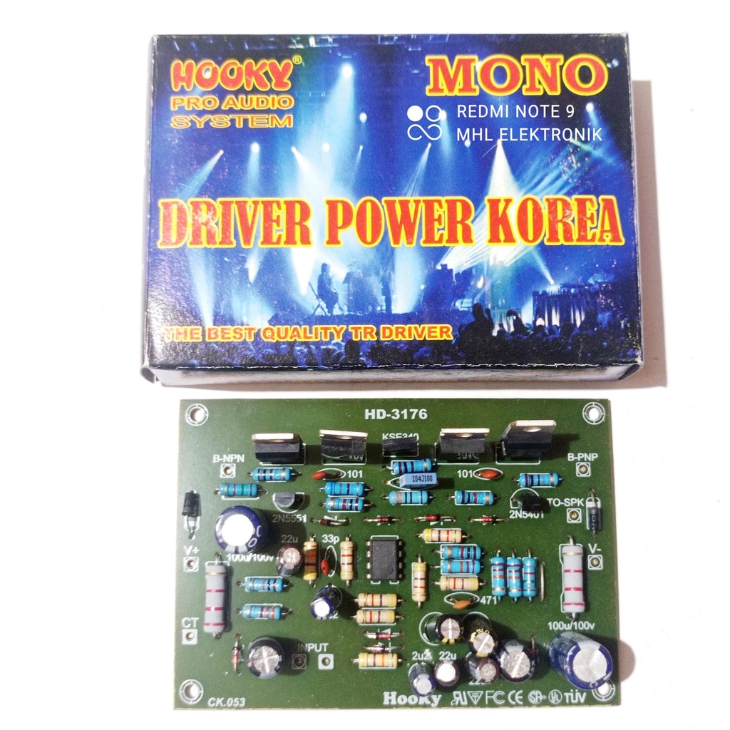 Kit Driver Power Amplifier 750W Korea Apex B500 Mono by Hooky