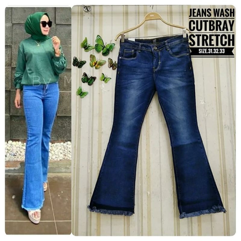 VJ ORIGINAL JEANS CUTBRAY RAWIS DARKWASH BIG SIZE