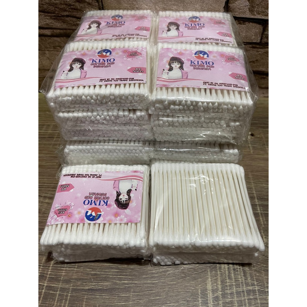 cotton bud kimo isi 100pcs / pembersih telinga