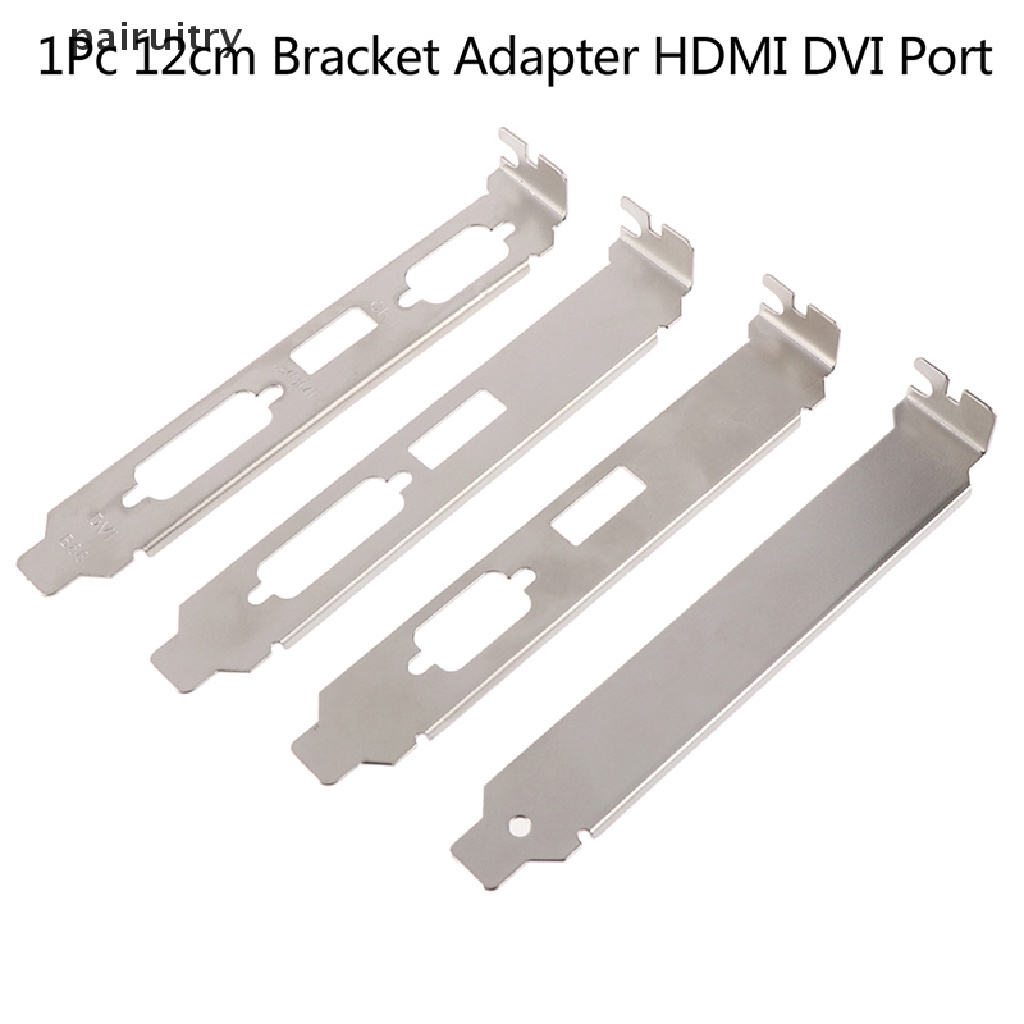 Prt 1Pc Bracket Adapter HDMI DVI VGA Port 12cm Untuk Konektor Video Card PRT