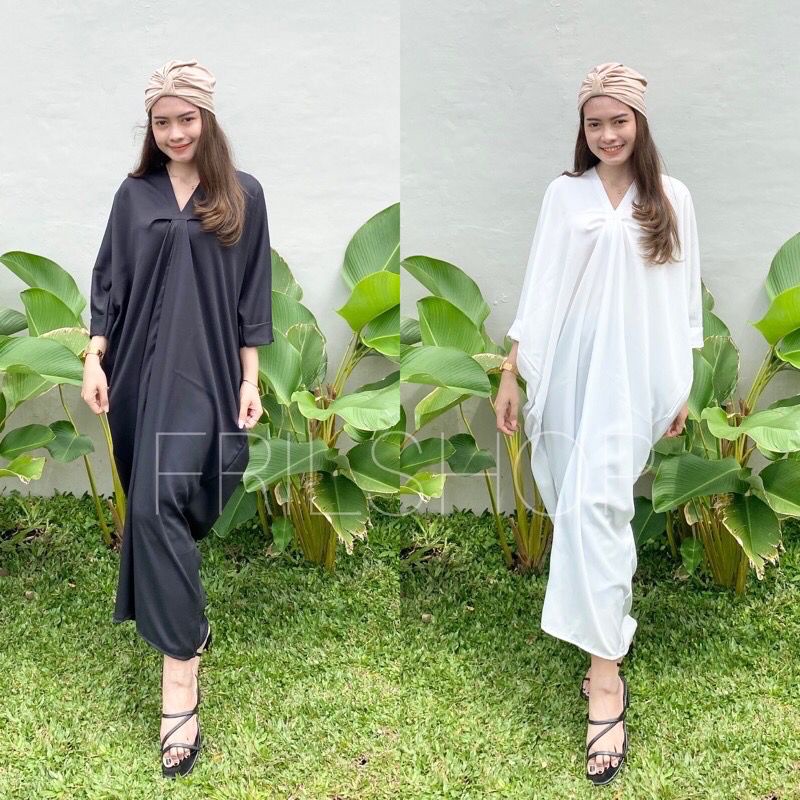 1KG MUAT 3PCS | IED BASIC KAFTAN DRESS LD 160 AIRFLOW CRINKLE HITS OOTD HARI RAYA FASHION GROSIR WANITA TERMURAH