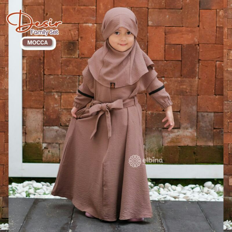 Desir gamis set anak by elbina hijab