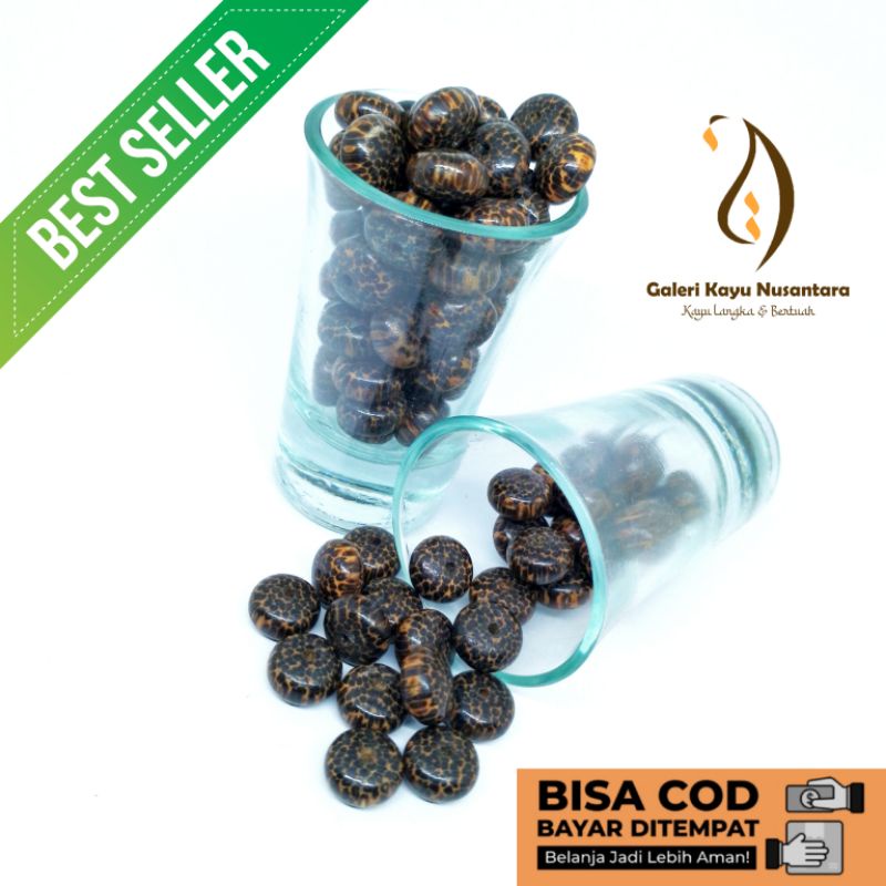 Butiran Kayu Liwung Macan Pipih