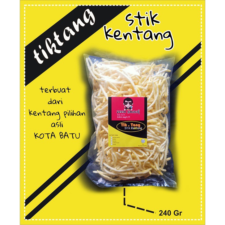 

STIK KENTANG / SNACK KENTANG JAGUNG MANIS