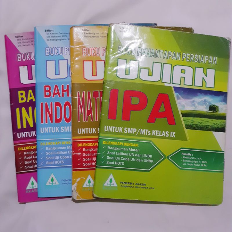 [TAKE ALL] buku pemantapan ujian bahasa indonesia/matematika/ipa/bahasa inggris penerbit akasia SMP/