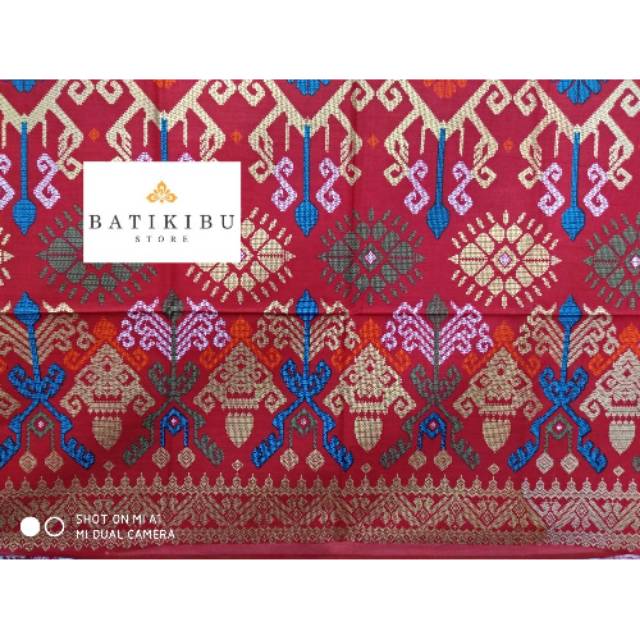 Kain Batik Pekalongan Sri Rahayu Motif 10 Merah Wahyu Kencana