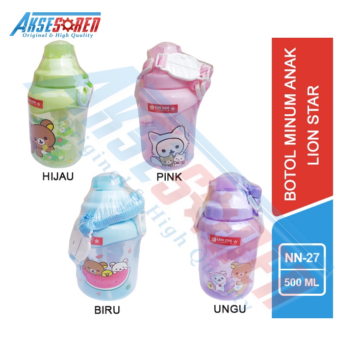 BOTOL MINUM ANAK BALITA [NN-27/500ML] / TEMPAT AIR MINUM ANAK TK SD / BOTOL MINUM KARAKTER PLASTIK /
